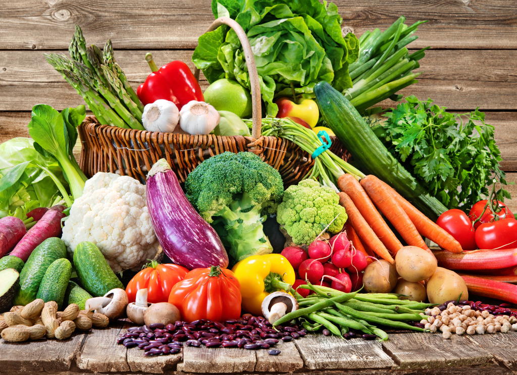 Fresh Organic Vegetables jigsaw puzzle in Fruits & Veggies puzzles on TheJigsawPuzzles.com