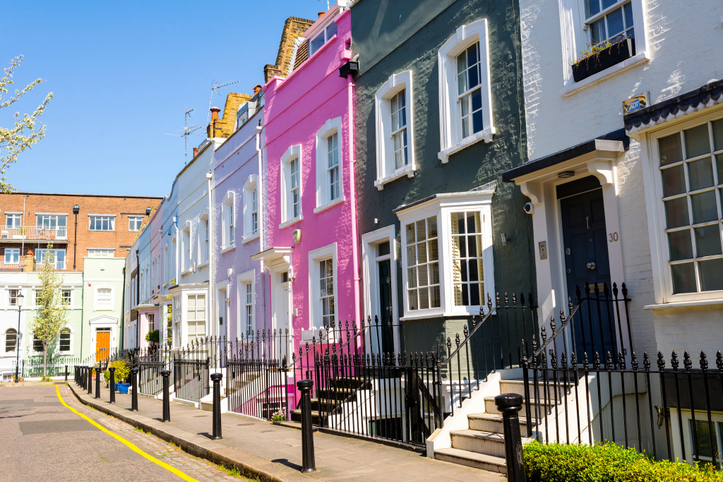 Victorian Houses in Chelsea, London jigsaw puzzle in Puzzle of the Day puzzles on TheJigsawPuzzles.com