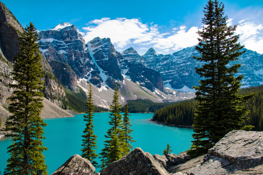 Moraine Lake, Canadian Rockies jigsaw puzzle in Great Sightings puzzles on TheJigsawPuzzles.com
