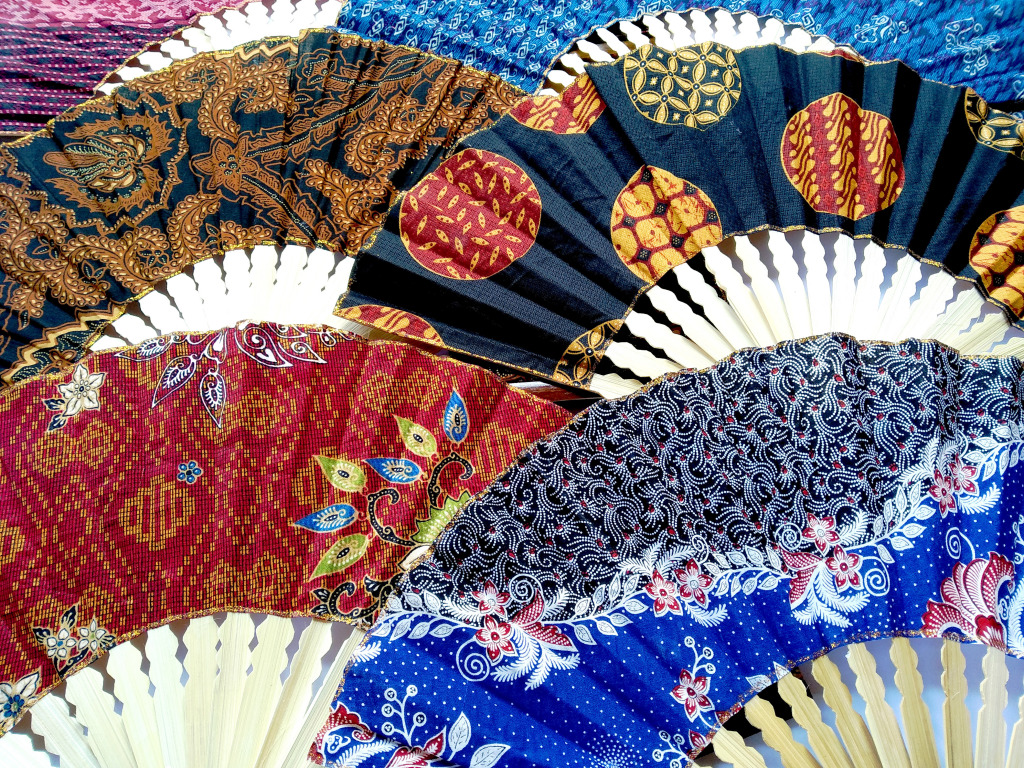 Handmade Batik Fans, Bali, Indonesia jigsaw puzzle in Handmade puzzles on TheJigsawPuzzles.com