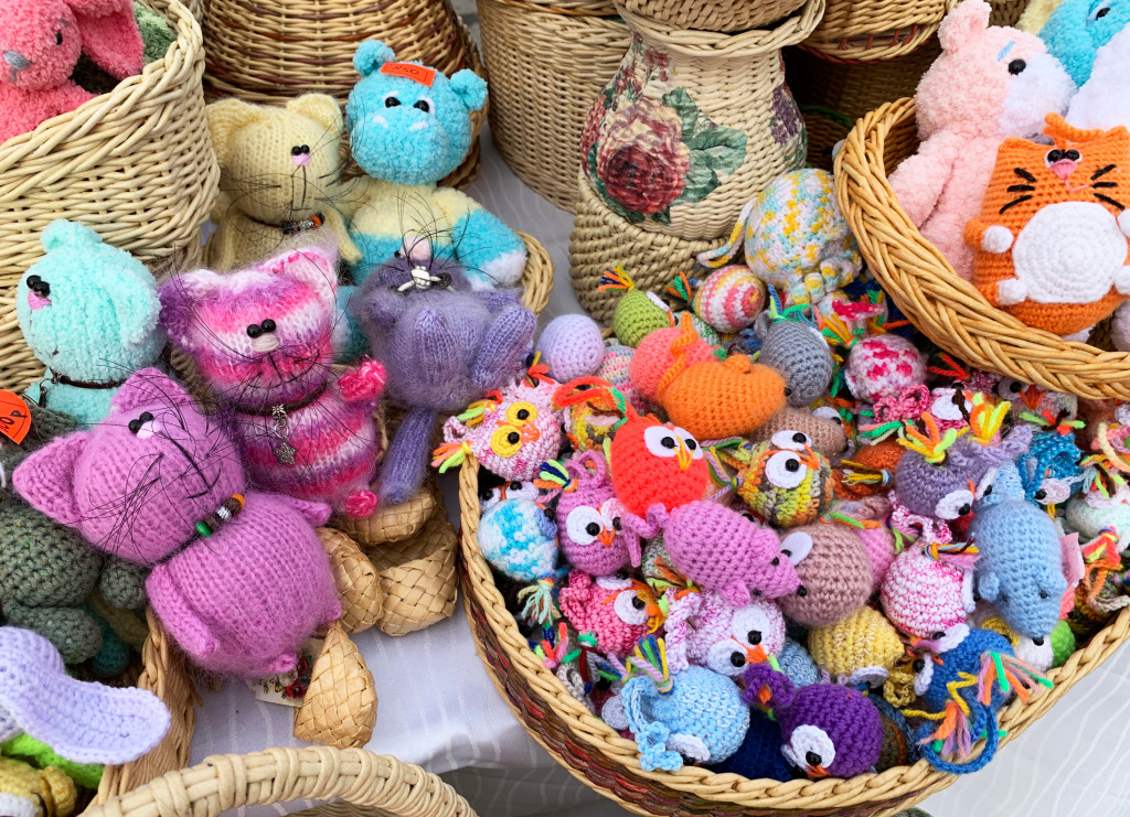 Crocheted Toys jigsaw puzzle in Handmade puzzles on TheJigsawPuzzles.com