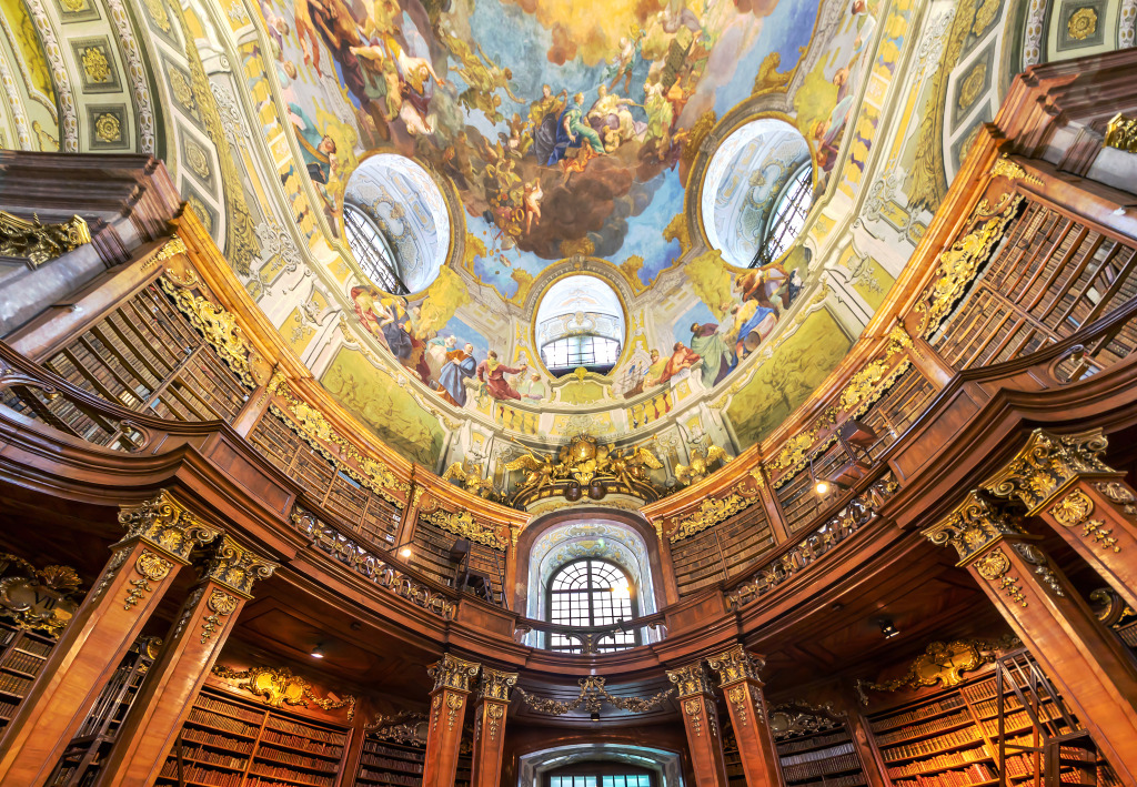 Austrian National Library, Vienna jigsaw puzzle in Castles puzzles on TheJigsawPuzzles.com