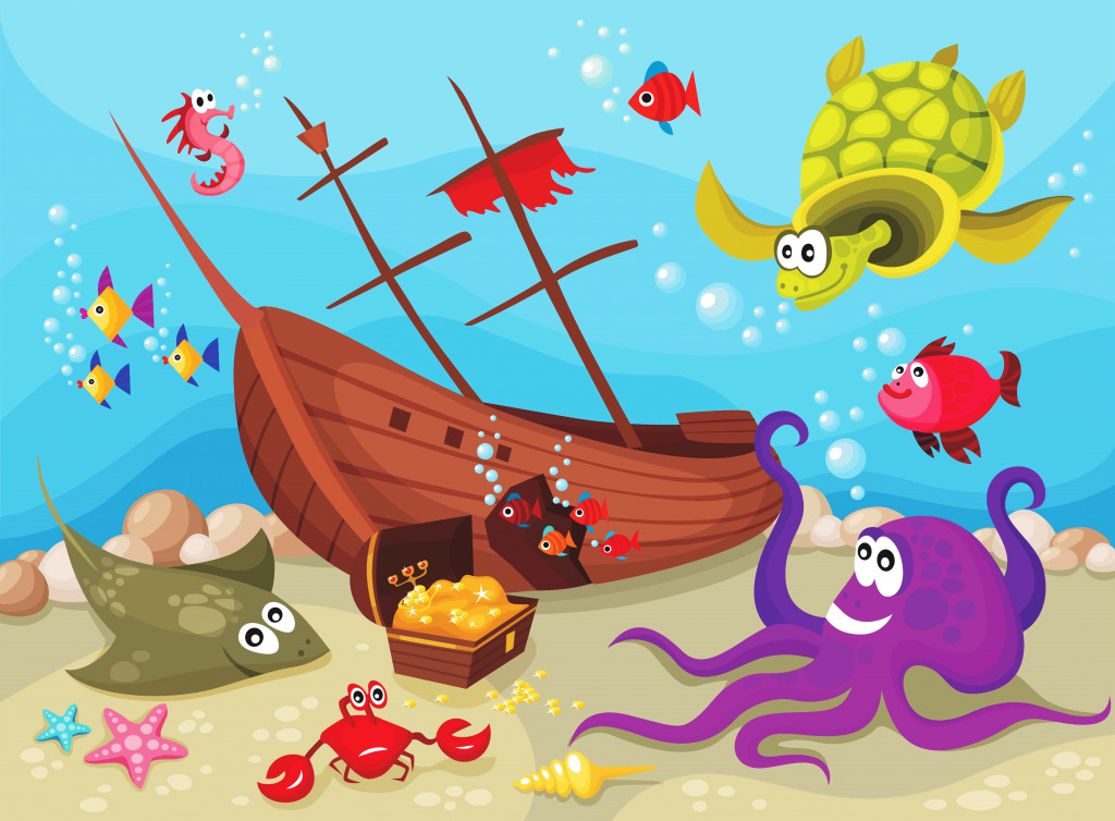 Sea Life jigsaw puzzle in Under the Sea puzzles on TheJigsawPuzzles.com