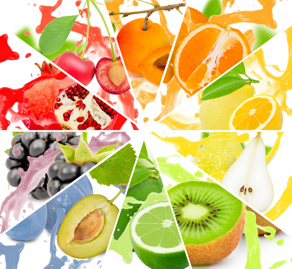 Rainbow of Fruits jigsaw puzzle in Fruits & Veggies puzzles on TheJigsawPuzzles.com