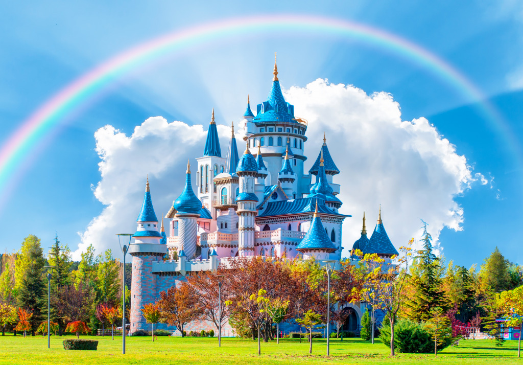 Fairytale Castle in Sazova Park, Turkey jigsaw puzzle in Castles puzzles on TheJigsawPuzzles.com