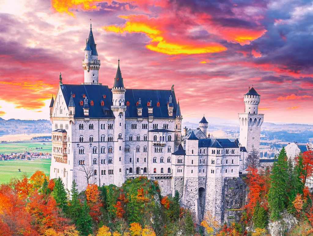 Neuschwanstein Castle, Bavaria, Germany jigsaw puzzle in Castles puzzles on TheJigsawPuzzles.com