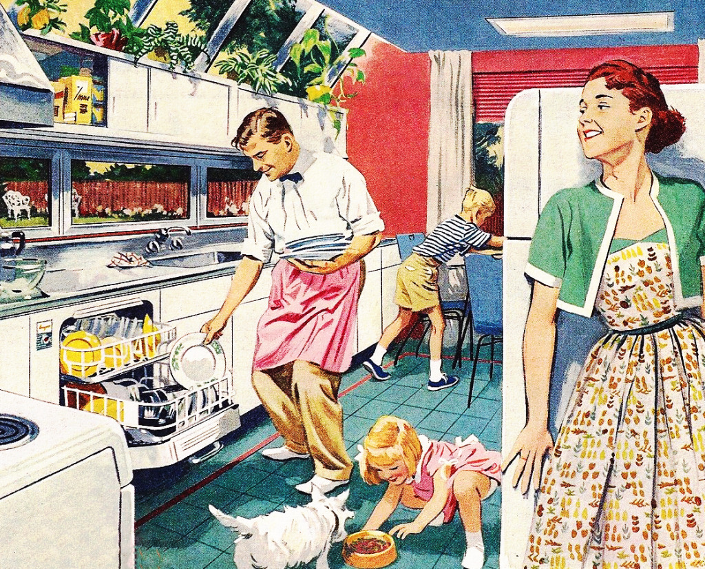 Busy Kitchen 1953 National Steel Ad jigsaw puzzle in People puzzles on TheJigsawPuzzles.com