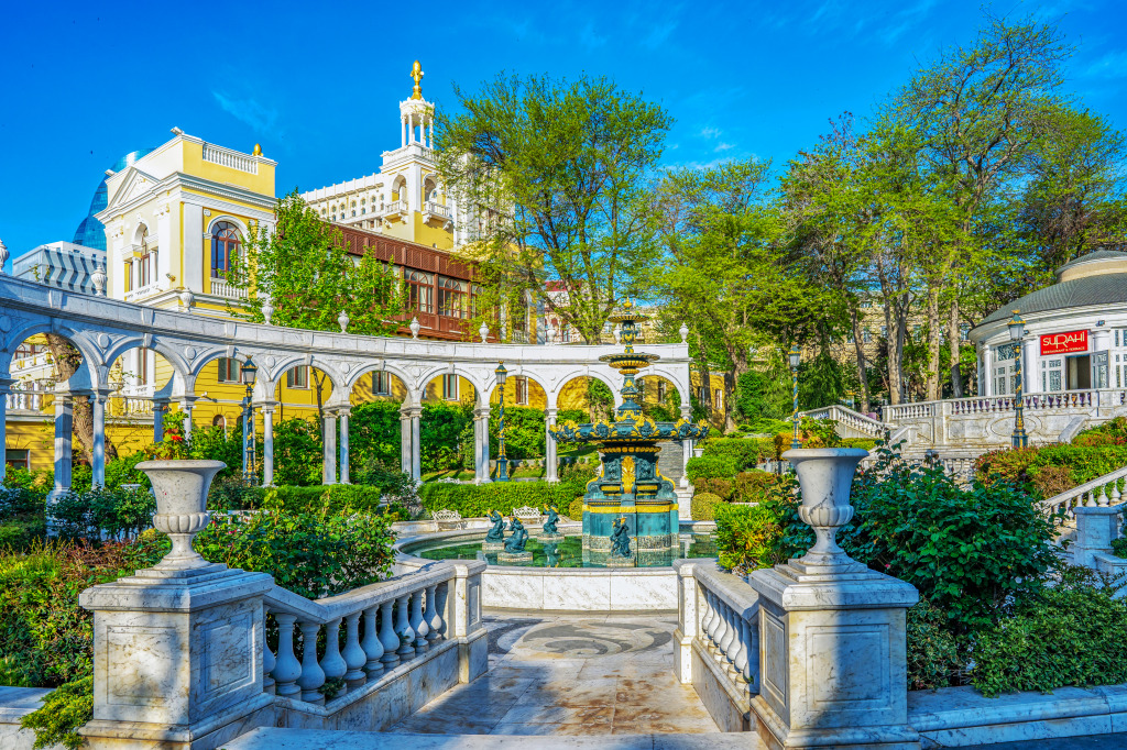 Philarmonic Gardens of Baku, Azerbaijan jigsaw puzzle in Great Sightings puzzles on TheJigsawPuzzles.com