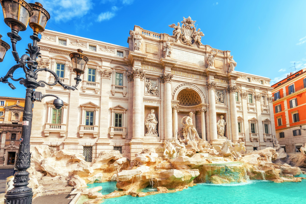 Trevi Fountain, Rome, Italy jigsaw puzzle in Waterfalls puzzles on TheJigsawPuzzles.com