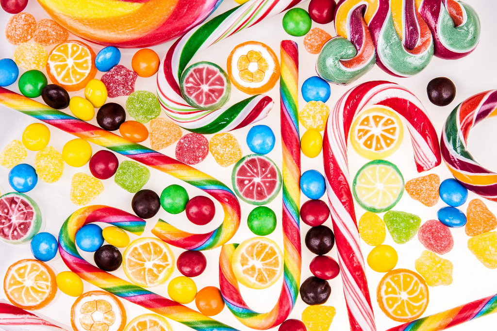 Colorful Lollipops and Candies jigsaw puzzle in Food & Bakery puzzles on TheJigsawPuzzles.com