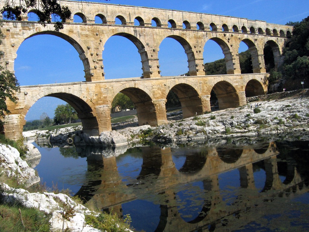 Pont du Gard jigsaw puzzle in Bridges puzzles on TheJigsawPuzzles.com