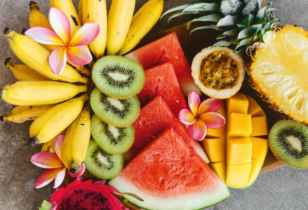 Tropical Fruits jigsaw puzzle in Fruits & Veggies puzzles on TheJigsawPuzzles.com
