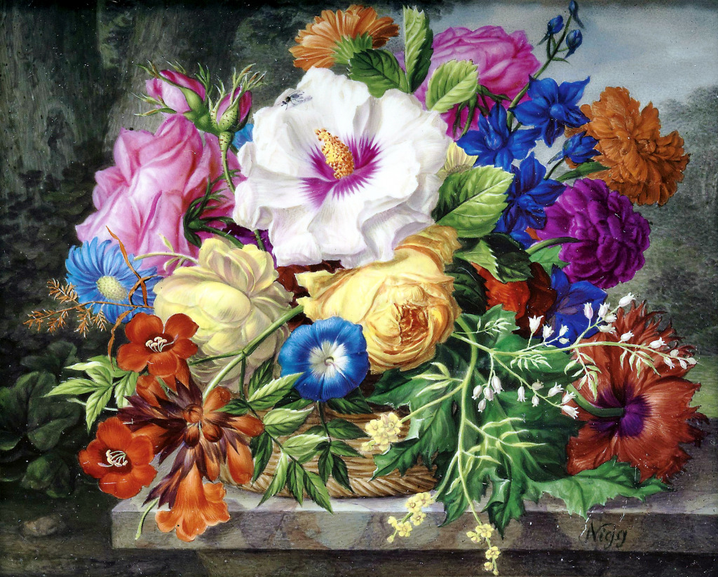 Still Life with Flowers jigsaw puzzle in Flowers puzzles on TheJigsawPuzzles.com