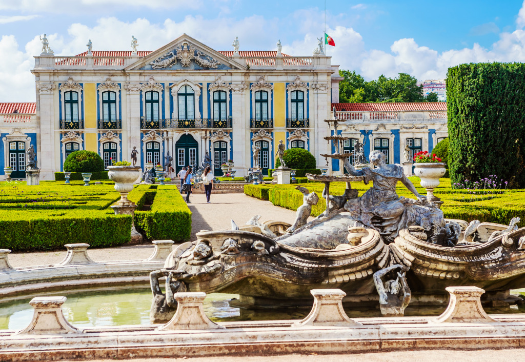 Queluz National Palace, Portugal jigsaw puzzle in Castles puzzles on TheJigsawPuzzles.com