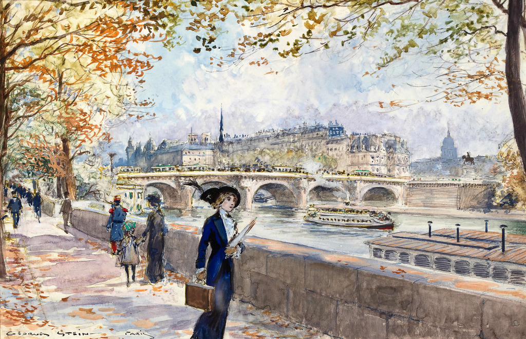 By the Banks of The Seine jigsaw puzzle in Piece of Art puzzles on TheJigsawPuzzles.com