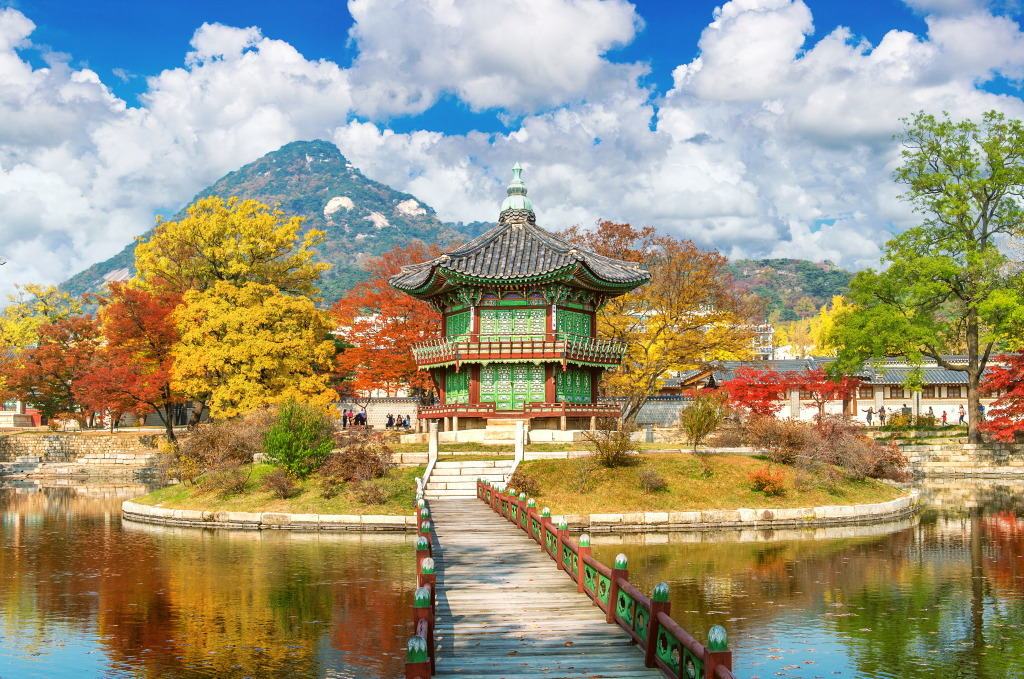 Gyeongbokgung Palace, South Korea jigsaw puzzle in Great Sightings puzzles on TheJigsawPuzzles.com