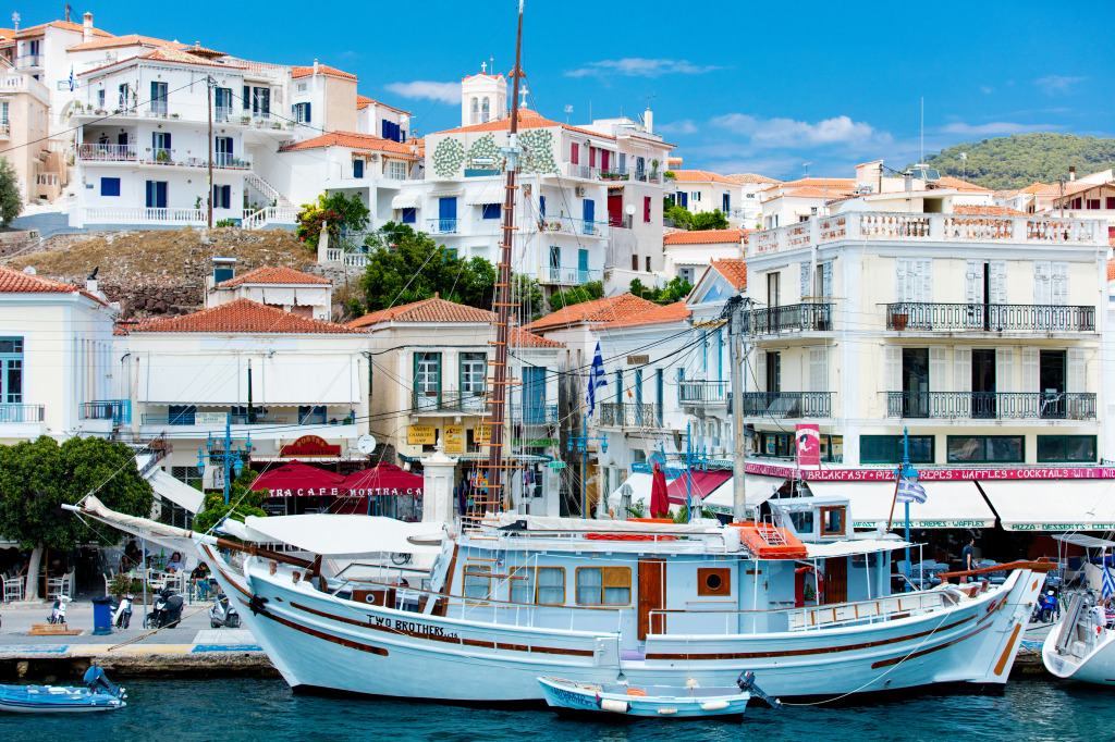 Poros Island, Greece jigsaw puzzle in Street View puzzles on TheJigsawPuzzles.com