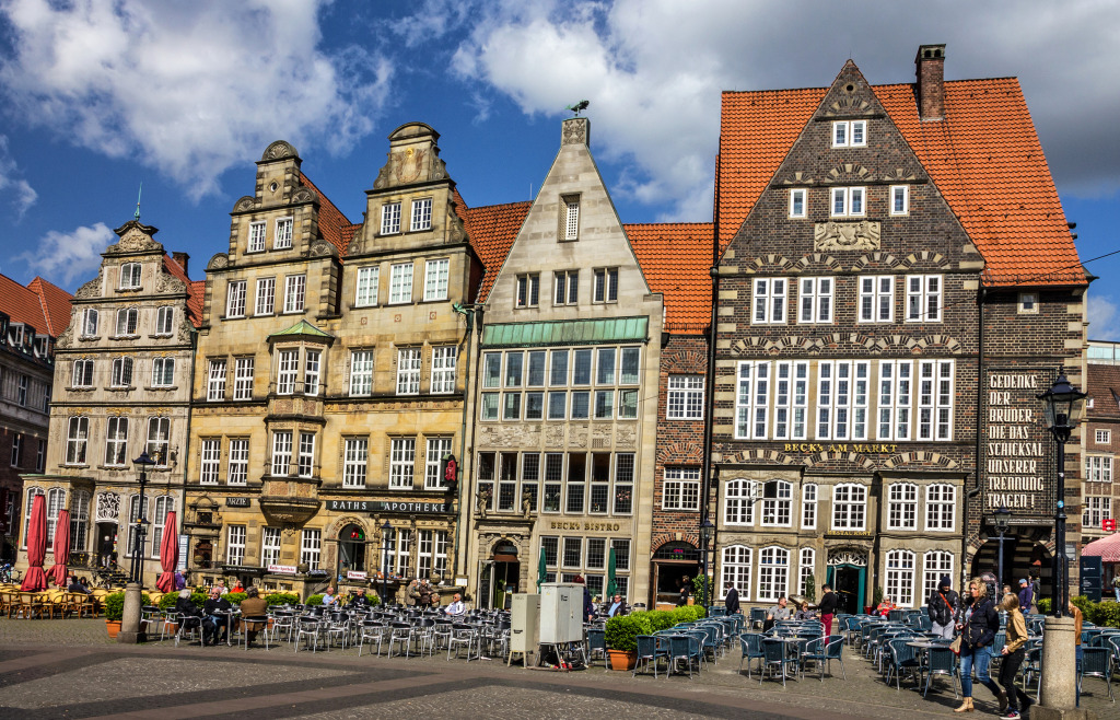 Market Square in Bremen, Germany jigsaw puzzle in Street View puzzles on TheJigsawPuzzles.com