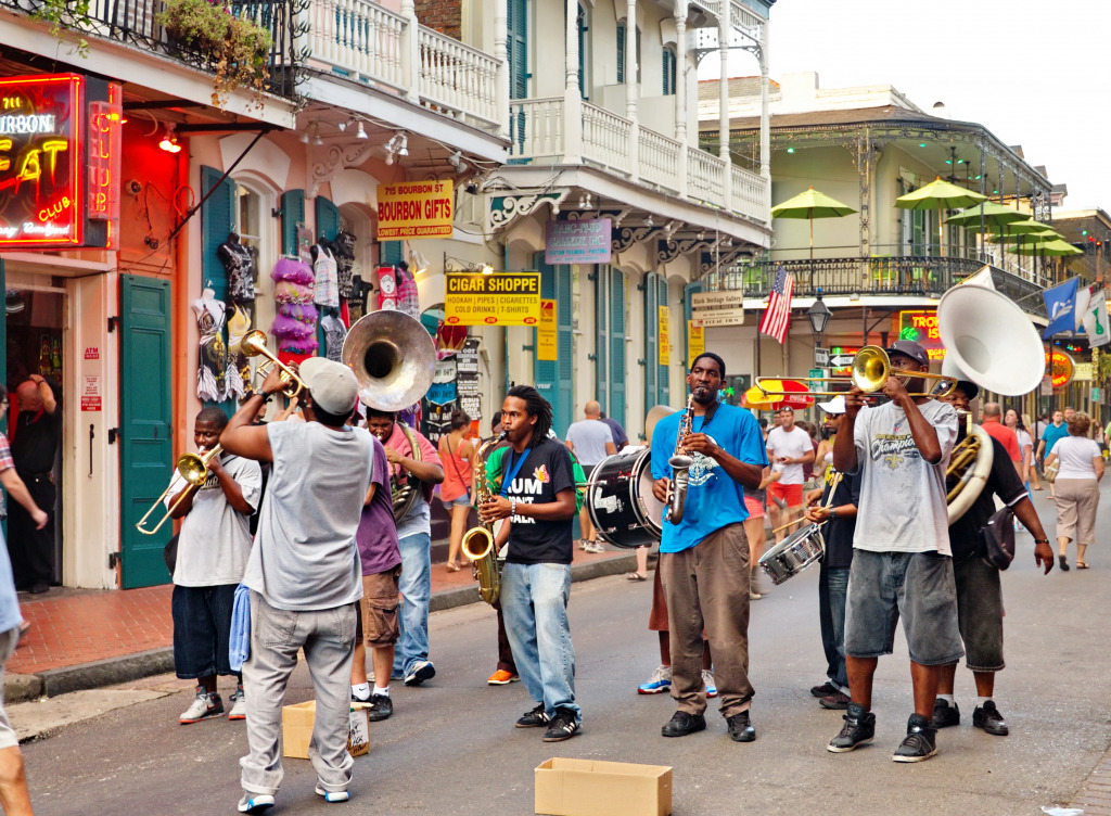 Jazz Band in New Orleans jigsaw puzzle in People puzzles on TheJigsawPuzzles.com