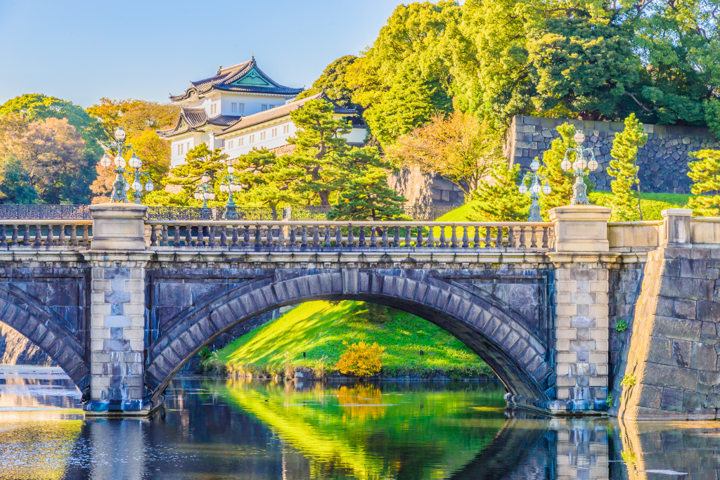 Imperial Palace in Tokyo, Japan jigsaw puzzle in Bridges puzzles on TheJigsawPuzzles.com