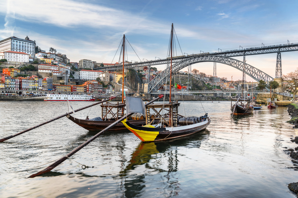 Dom Luis I Bridge, Porto, Portugal jigsaw puzzle in Bridges puzzles on TheJigsawPuzzles.com