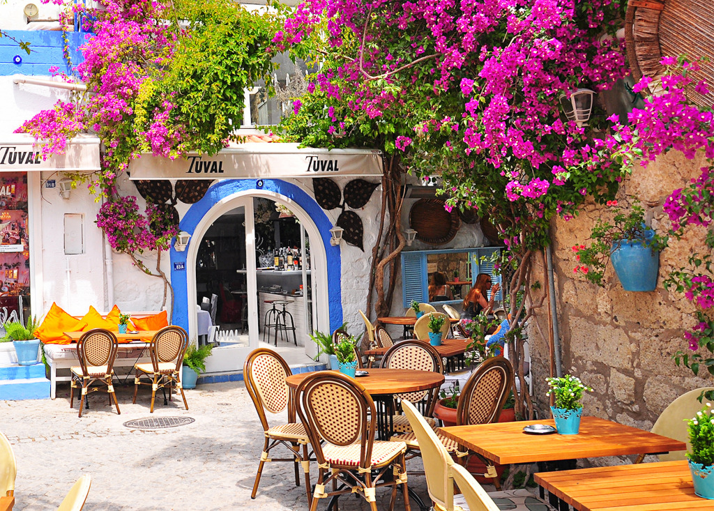 Alacati Village, Turkey jigsaw puzzle in Flowers puzzles on TheJigsawPuzzles.com