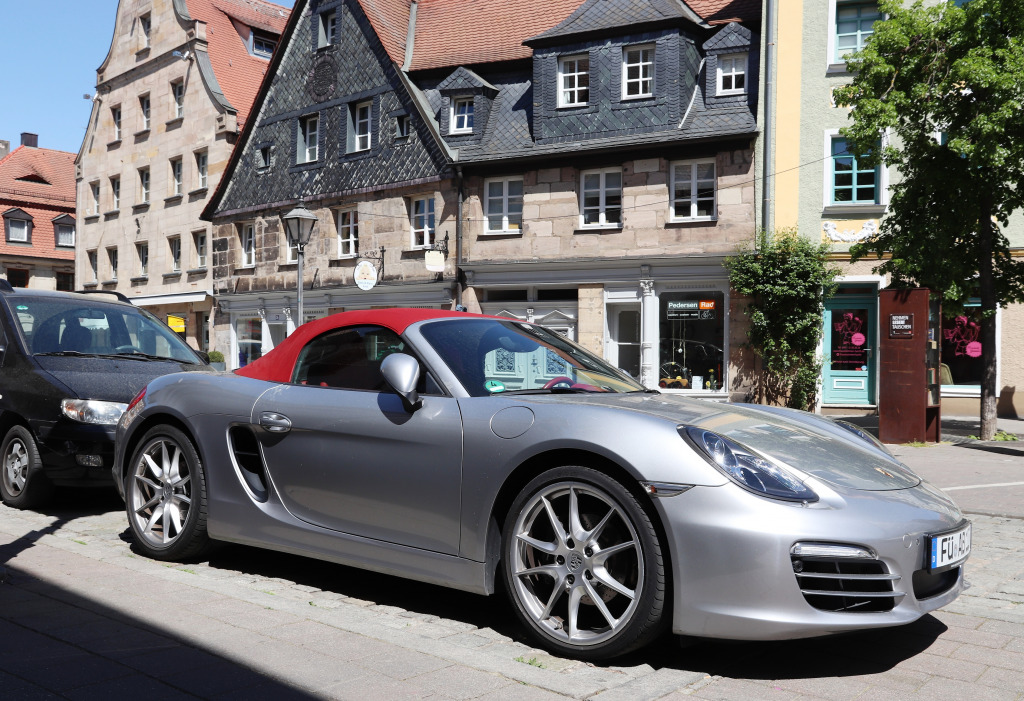 Porsche Boxster Roadster in Furth, Germany jigsaw puzzle in Cars & Bikes puzzles on TheJigsawPuzzles.com