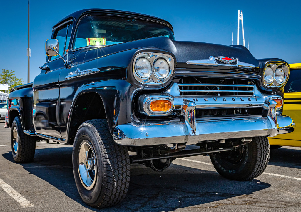 1958 Chevrolet Apache 31 Pickup Truck jigsaw puzzle in Cars & Bikes puzzles on TheJigsawPuzzles.com