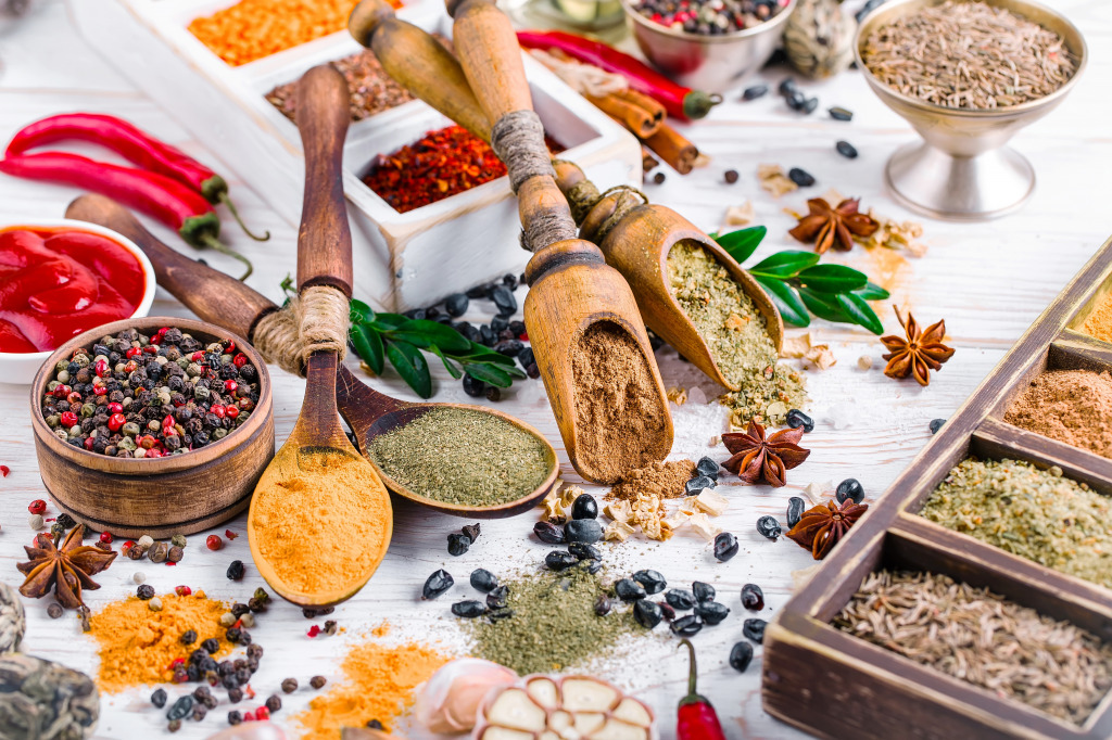 Spices and Seasonings jigsaw puzzle in Food & Bakery puzzles on TheJigsawPuzzles.com