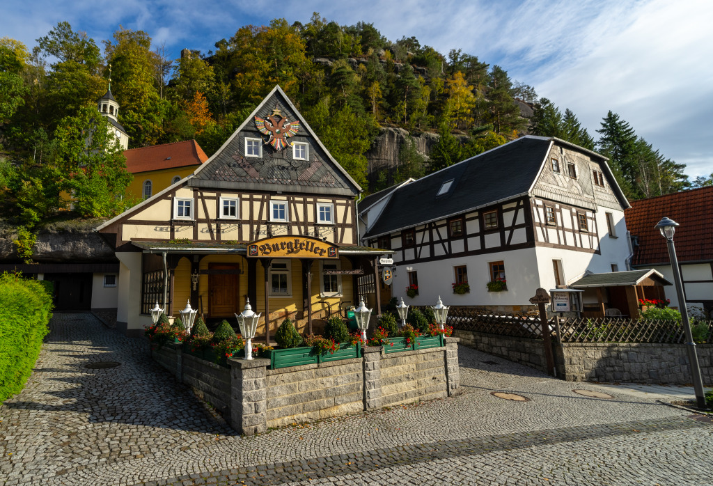 Town of Oybin, Germany jigsaw puzzle in Street View puzzles on TheJigsawPuzzles.com