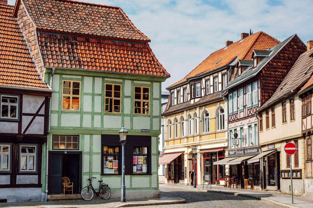 Quedlinburg Old Town, Germany jigsaw puzzle in Street View puzzles on TheJigsawPuzzles.com