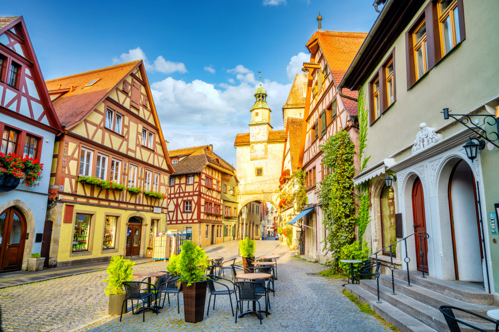 Rothenburg ob der Tauber, Germany jigsaw puzzle in Puzzle of the Day puzzles on TheJigsawPuzzles.com