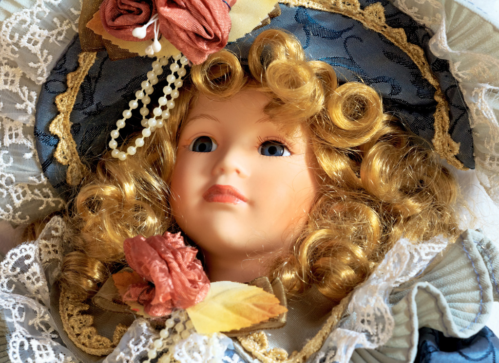 Vintage Porcelain Doll jigsaw puzzle in Puzzle of the Day puzzles on TheJigsawPuzzles.com