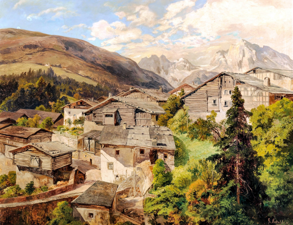 A Village in the Alps jigsaw puzzle in Piece of Art puzzles on TheJigsawPuzzles.com