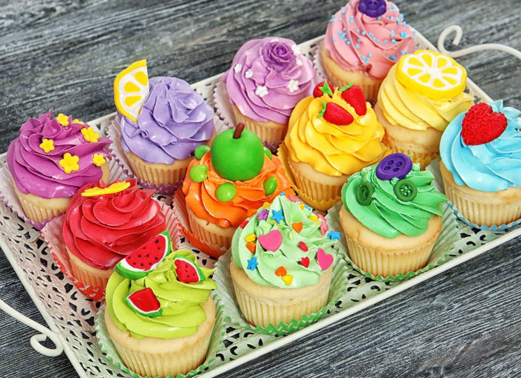 Cupcake Tray jigsaw puzzle in Food & Bakery puzzles on TheJigsawPuzzles.com