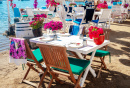 Beach Cafe in Bodrum, Turkey