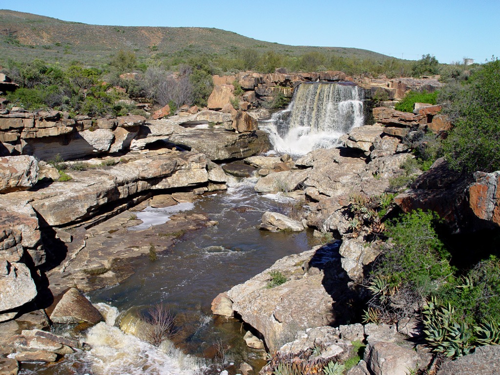 Doorn River Waterfall, Northern Cape jigsaw puzzle in Waterfalls puzzles on TheJigsawPuzzles.com