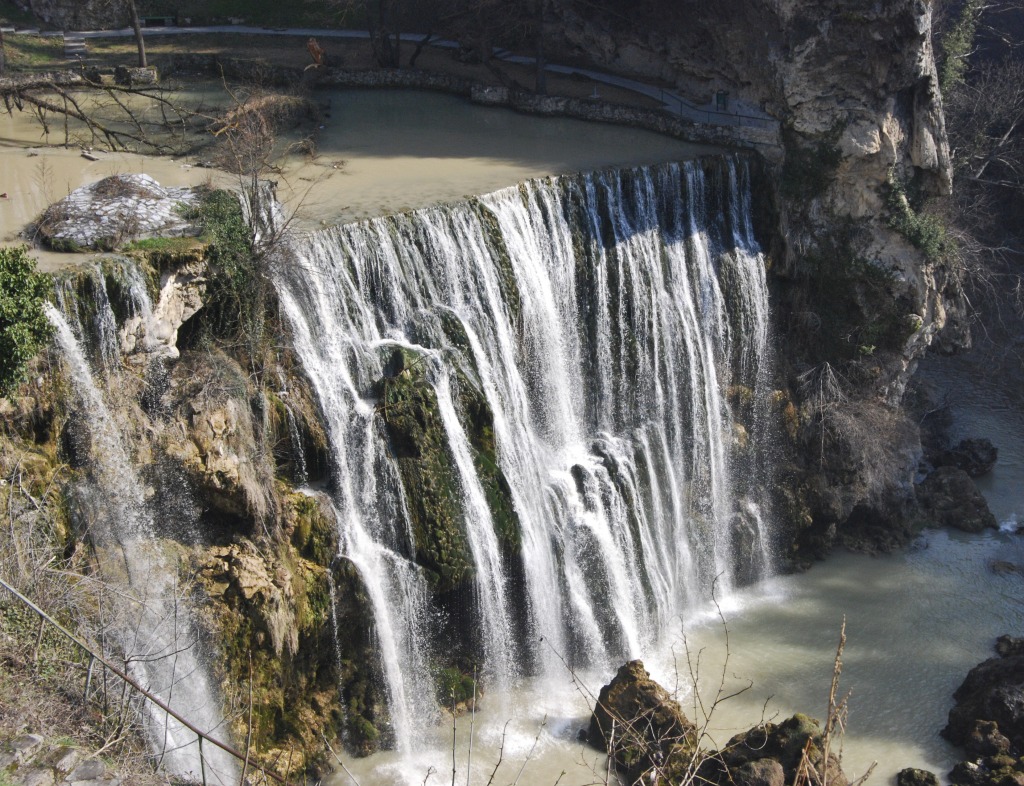 Jajce Waterfalls, Bosnia jigsaw puzzle in Waterfalls puzzles on TheJigsawPuzzles.com