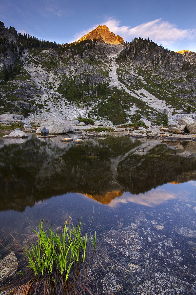 Sawtooth Alpenglow jigsaw puzzle in Great Sightings puzzles on TheJigsawPuzzles.com