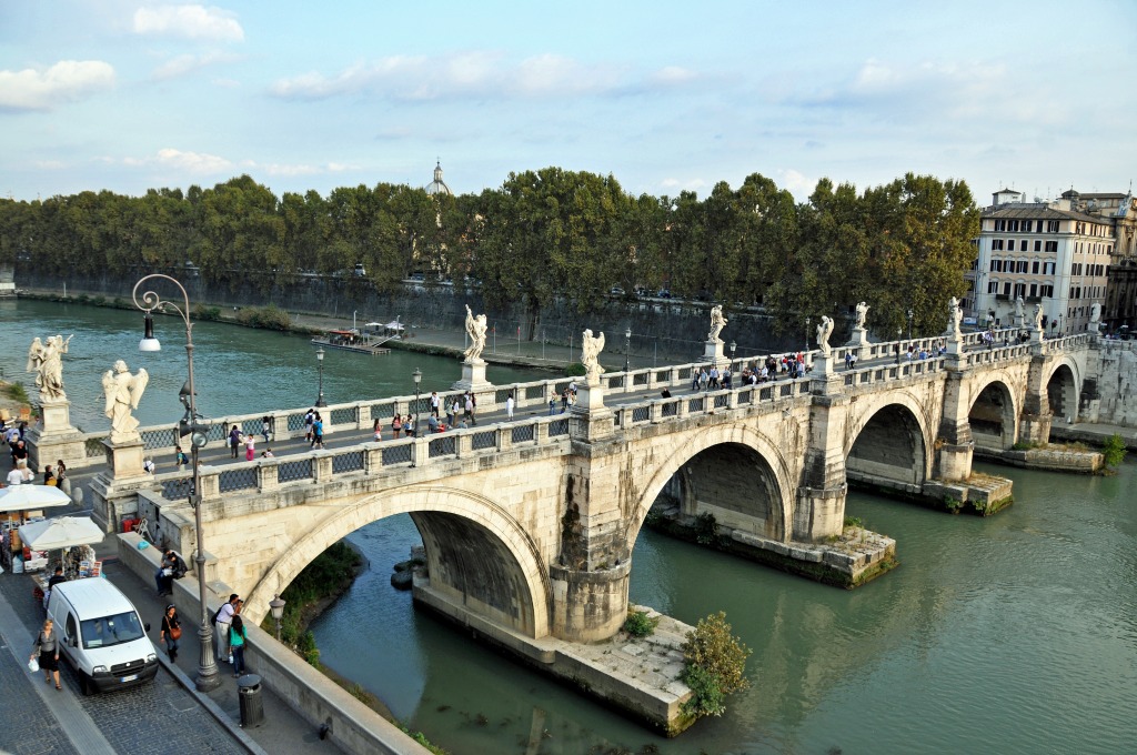 Tiber River jigsaw puzzle in Bridges puzzles on TheJigsawPuzzles.com