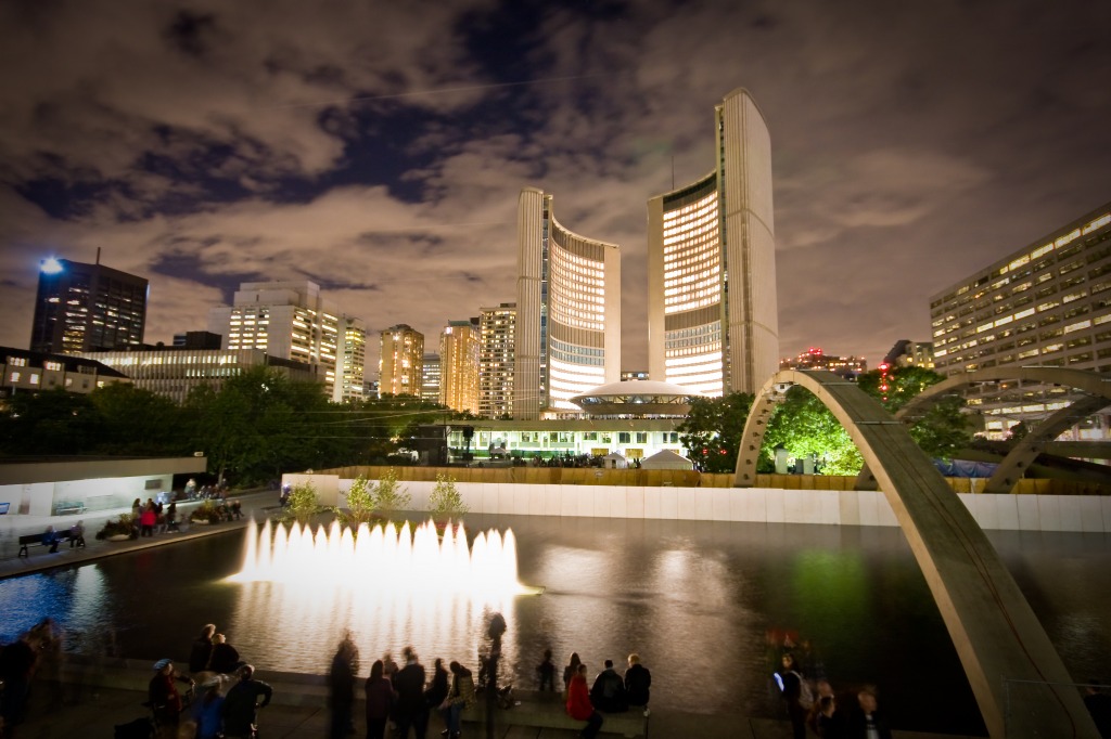 Toronto City Glow jigsaw puzzle in Street View puzzles on TheJigsawPuzzles.com