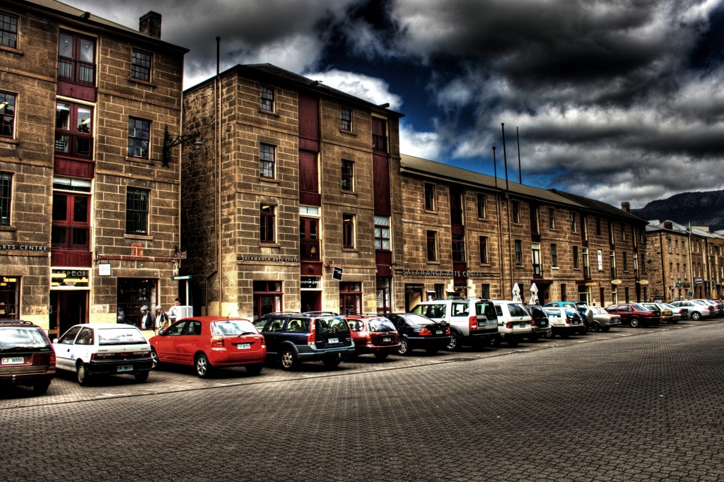 Salamanca Place, Hobart, Tasmania jigsaw puzzle in Street View puzzles on TheJigsawPuzzles.com