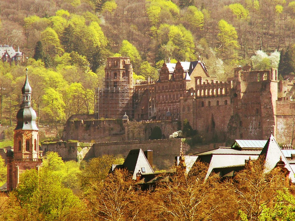 Heidelberg Schloss jigsaw puzzle in Castles puzzles on TheJigsawPuzzles.com