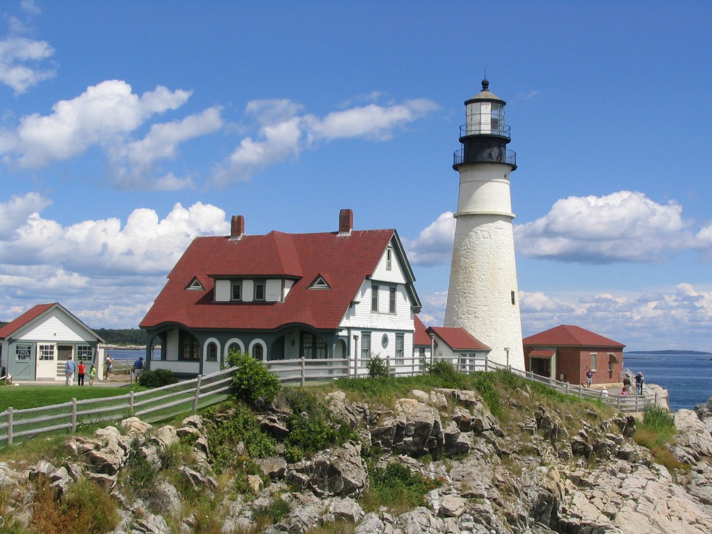 Portland Head Light jigsaw puzzle in Great Sightings puzzles on TheJigsawPuzzles.com