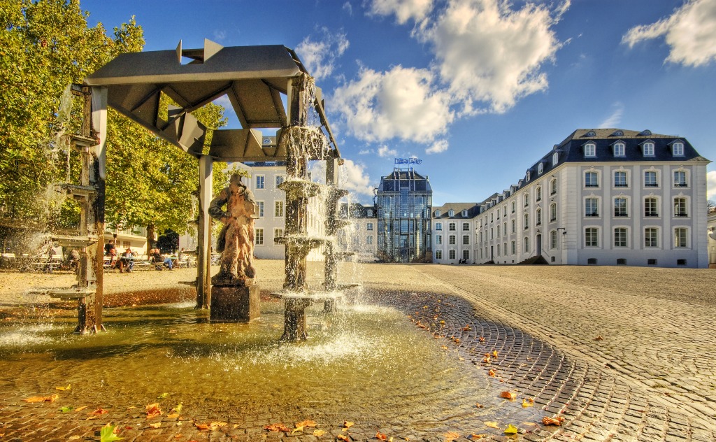 Schlossbrunnen jigsaw puzzle in Great Sightings puzzles on TheJigsawPuzzles.com