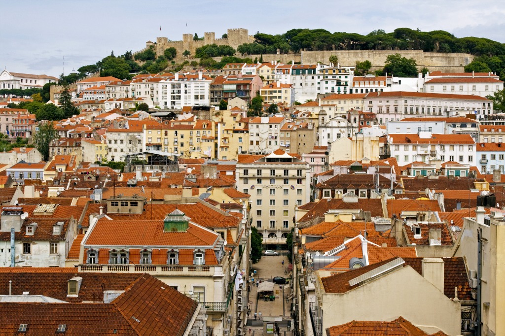 Lisbon Rooftops jigsaw puzzle in Street View puzzles on TheJigsawPuzzles.com