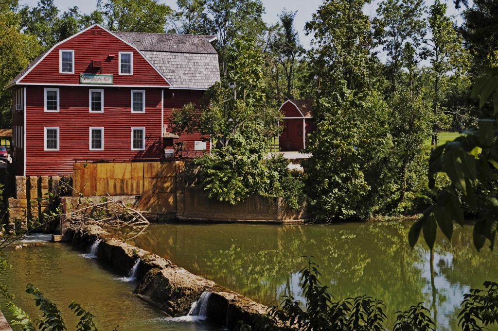 War Eagle Mill, Arkansas jigsaw puzzle in Waterfalls puzzles on TheJigsawPuzzles.com