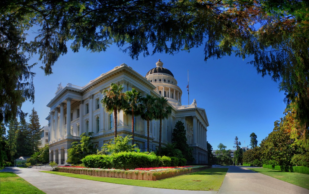 Sacramento, CA State Capitol jigsaw puzzle in Street View puzzles on TheJigsawPuzzles.com