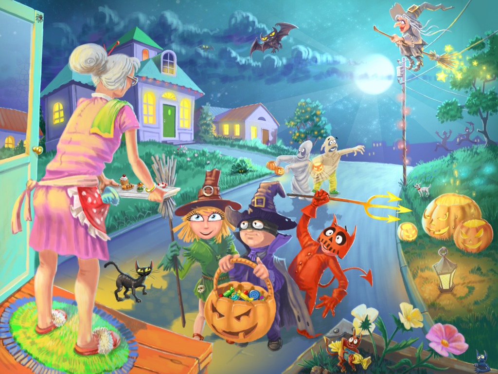 Happy Halloween! jigsaw puzzle in Puzzle of the Day puzzles on TheJigsawPuzzles.com