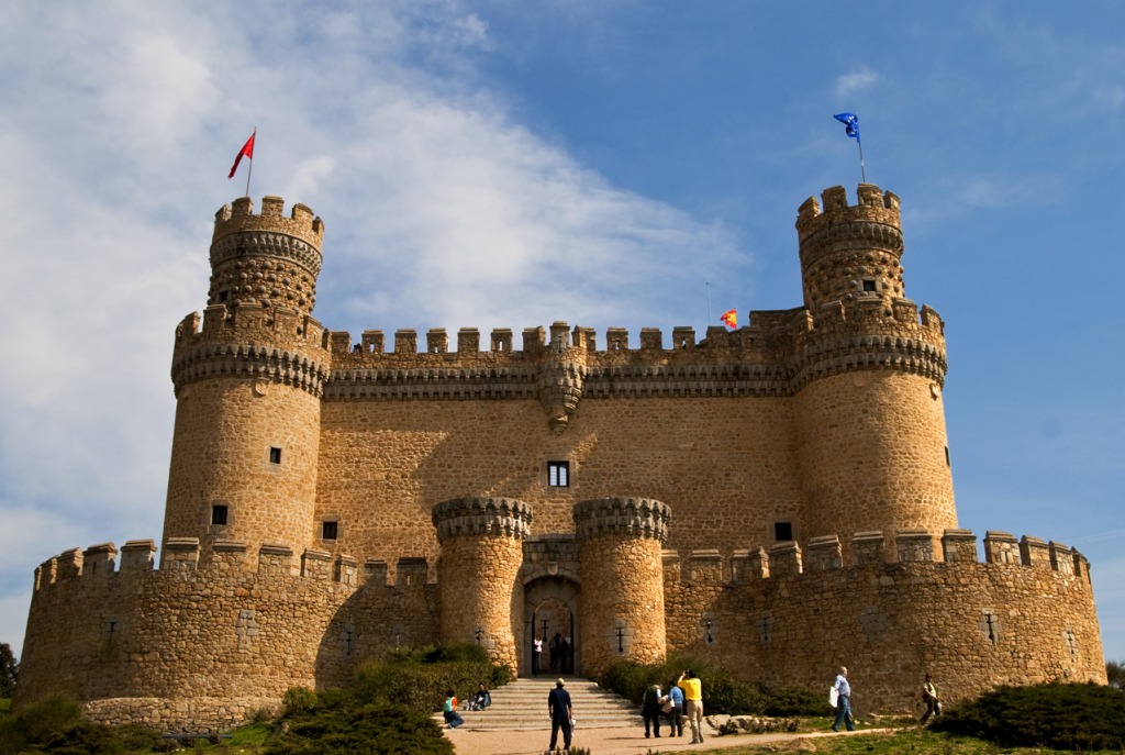 Castillo de Manzanares el Real, Spain jigsaw puzzle in Castles puzzles on TheJigsawPuzzles.com